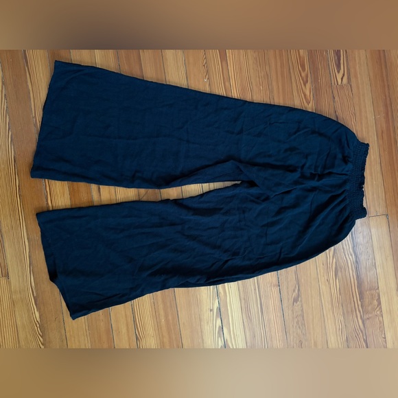 VICI Black Linen Wide Leg Pants - Picture 2 of 4